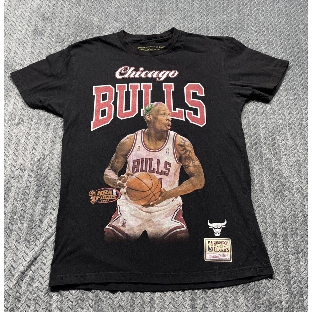 Mitchell & Ness‎ Hardwood Classics Dennis Rodman '97 Finals Bulls T Shirt Size M